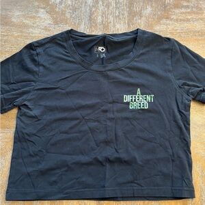 Black NFQ Graphic Crop Top women’s